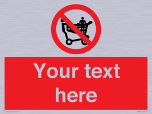 Custom No Climbing on Trolley Sign